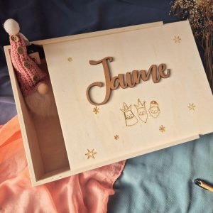 caja personalizada para poner regalos navidad