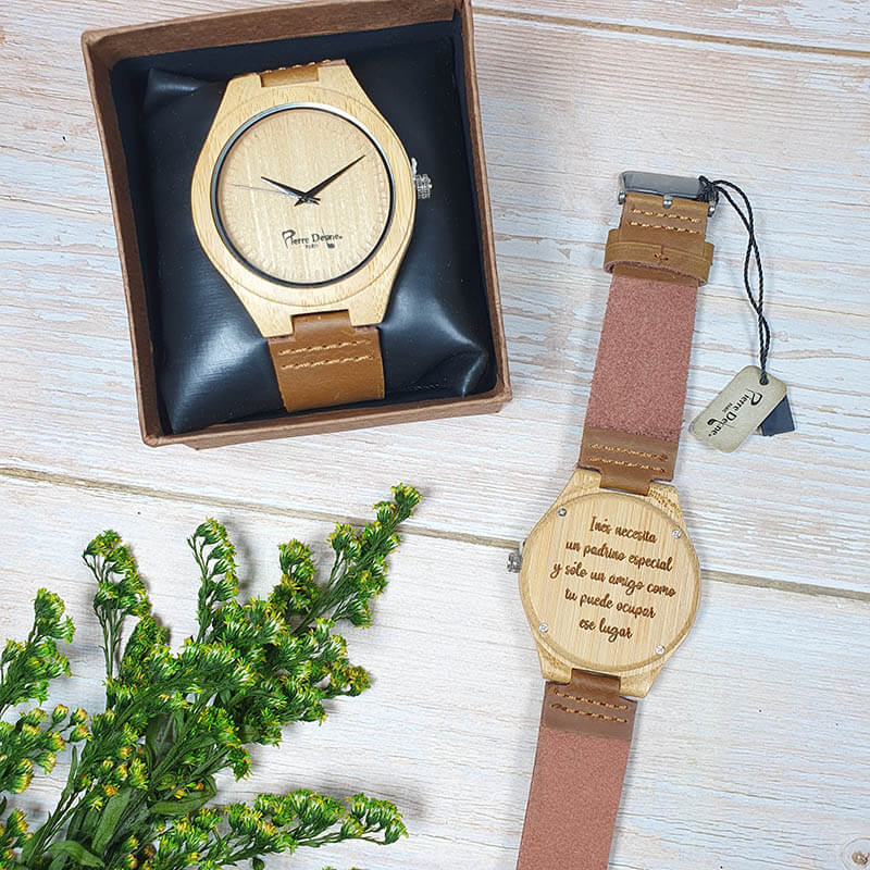 reloj madera personalizado