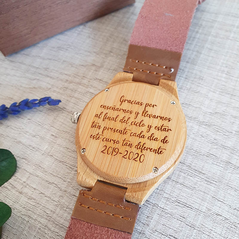 Reloj personalizado de Madera para profesores