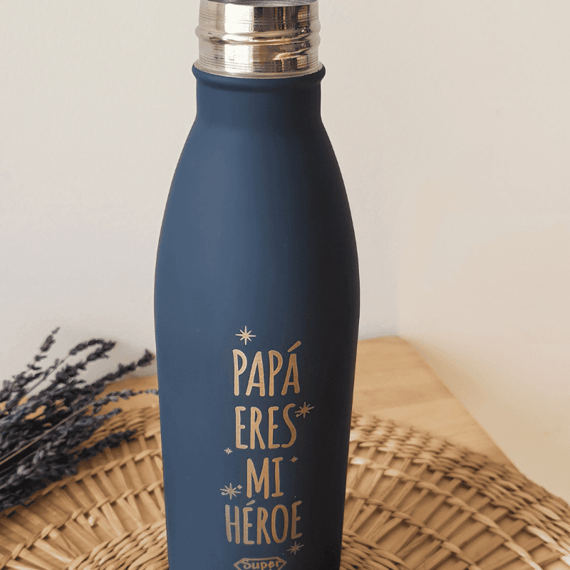 Botella Papá Eres Mi Héroe