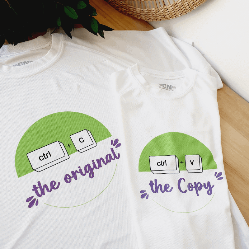 Camiseta para Padres - The original y The Copy