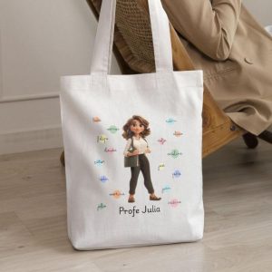 Totebag para profesores - Personaje