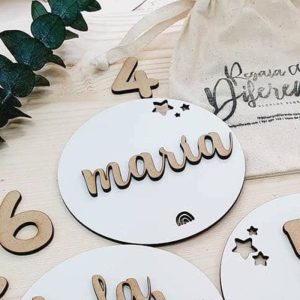 Placa Cumplemes Madera