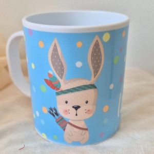 Taza Infantil para Guardería – Modelo Conejo Personalizada