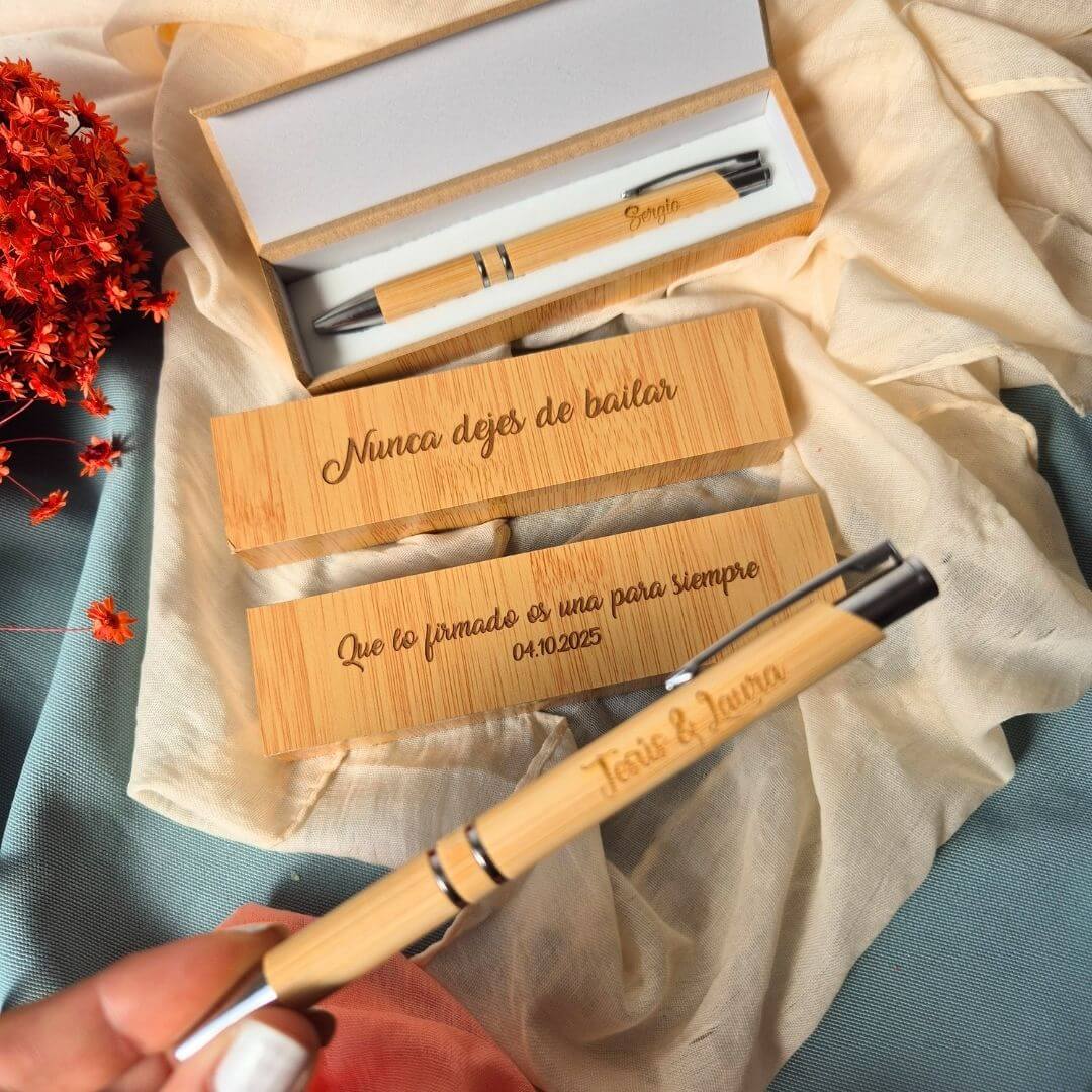 Bolígrafo Personalizado con Frase Grabada - Diséñalo Cómo Quieras - Imagen 4
