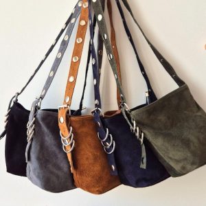 Bolso Beatriz - Bandolera de Serraje con Tachuelas