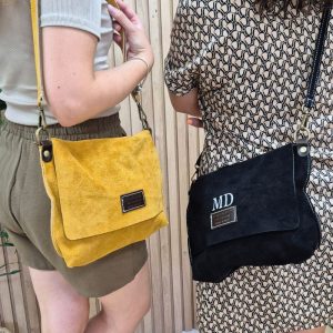 Bolso María - Bandolera de Serraje con Solapa