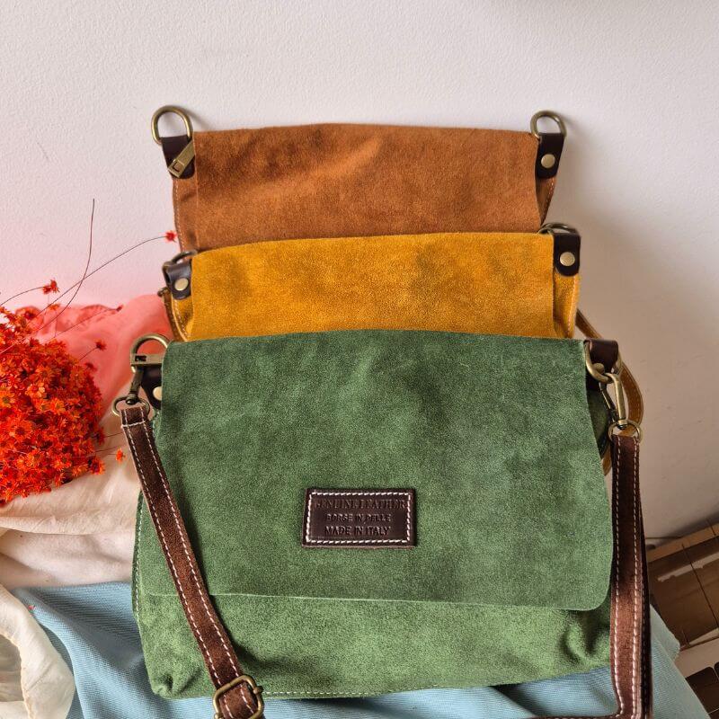 Bolso María - Bandolera de Serraje con Solapa - Imagen 10