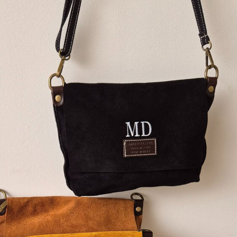 Bolso María - Bandolera de Serraje con Solapa - Imagen 5