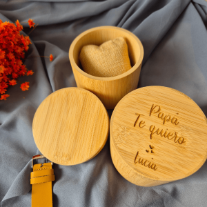 Caja de Madera Redonda de Madera Personalizada