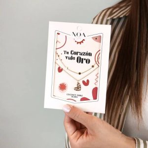 Colgante de acero dorado - Corazon Oro