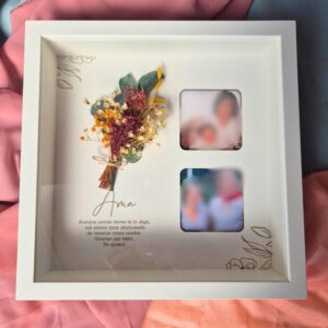 Marco Ramillete de Flores con Foto doble