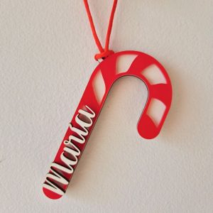 Bola de Navidad - Bastón de Caramelo