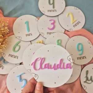Cumplemes de Bebé Personalizado - Modelo nube