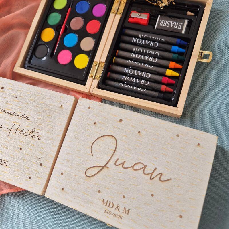 Maletín de Madera Personalizado con Pinturas - Imagen 4