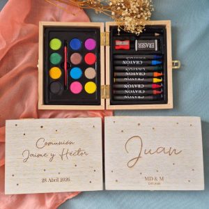 Maletín de Madera Personalizado con Pinturas