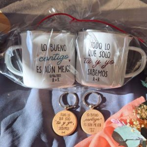 Pack San Valentín - Tazas y Llaveros para Pareja