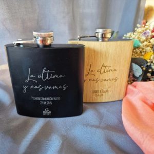 petaca de metal personalizada para comunión