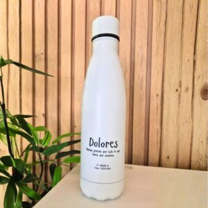 Botella personalizada para maestra regalo final de curso