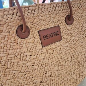Capazo para playa personalizado con nombre