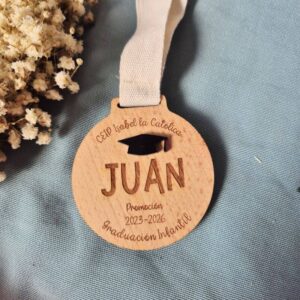 Medalla de madera personalizada de Graduación