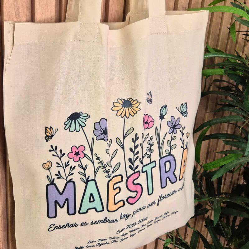 Totebag Personalizada para Profesoras - Maestra - Imagen 2