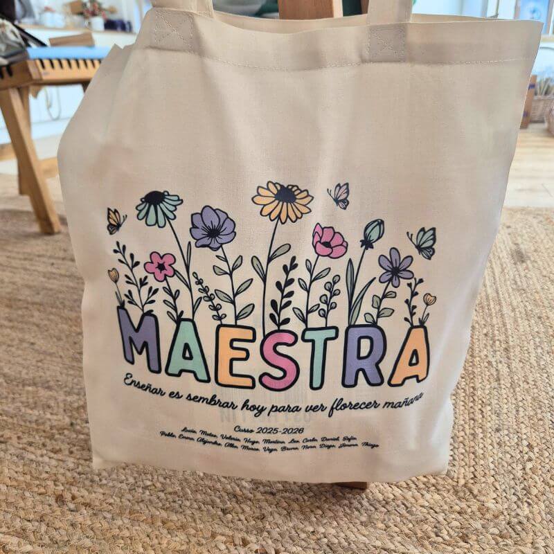 Totebag Personalizada para Profesoras - Maestra