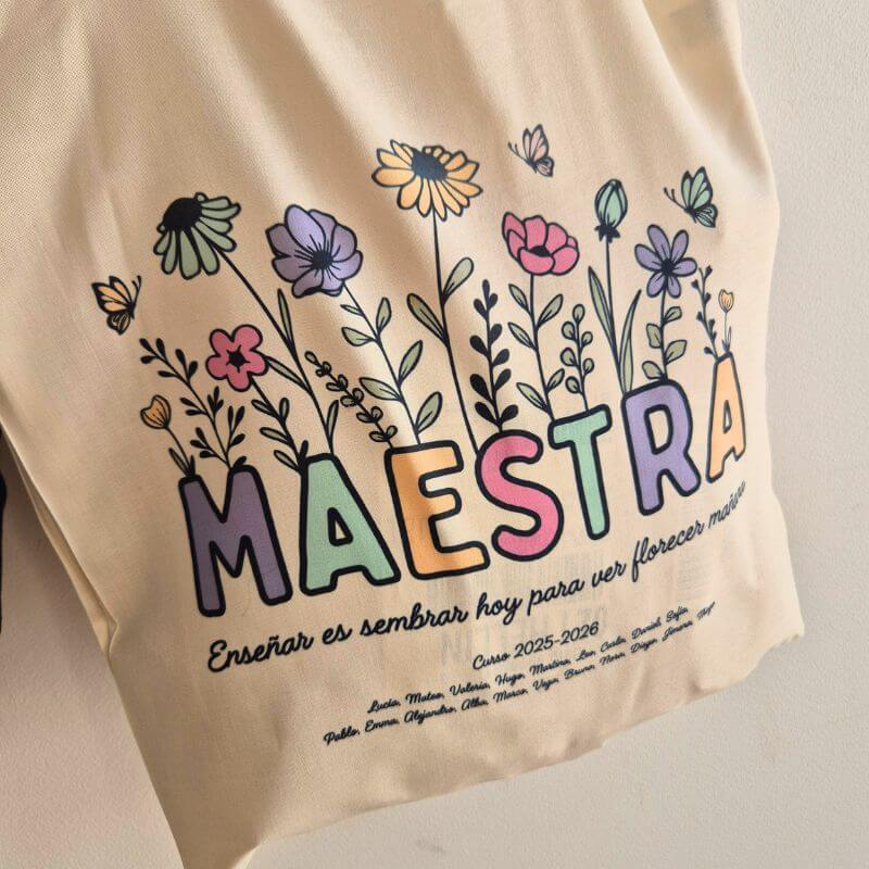 Totebag Personalizada para Profesoras - Maestra - Imagen 4