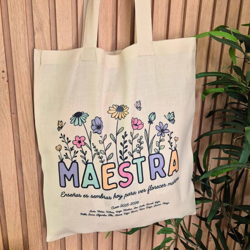 Totebag Personalizada para Profesoras - Maestra - Imagen 5